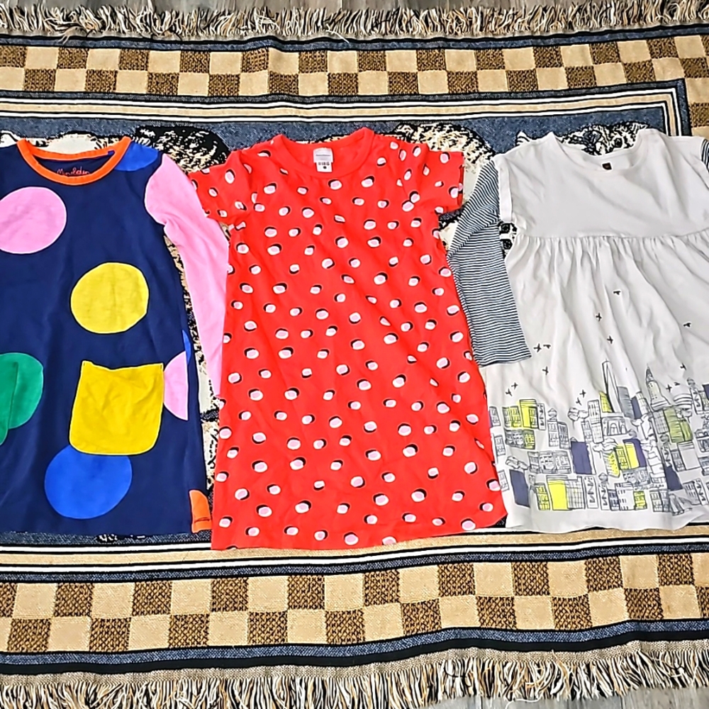 Lot of girls dresses Hanna Andersson TEA & Mini Boden 7/8 cotton 💖 i4